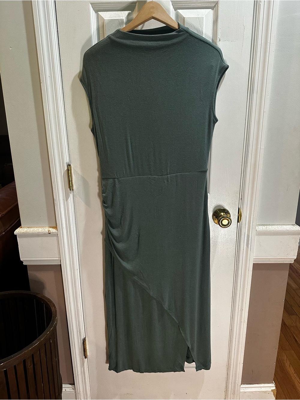 NWT The Commons Stitch Fix Maxi Dress Mischa Fitted Cap Sleeve Green Layered L